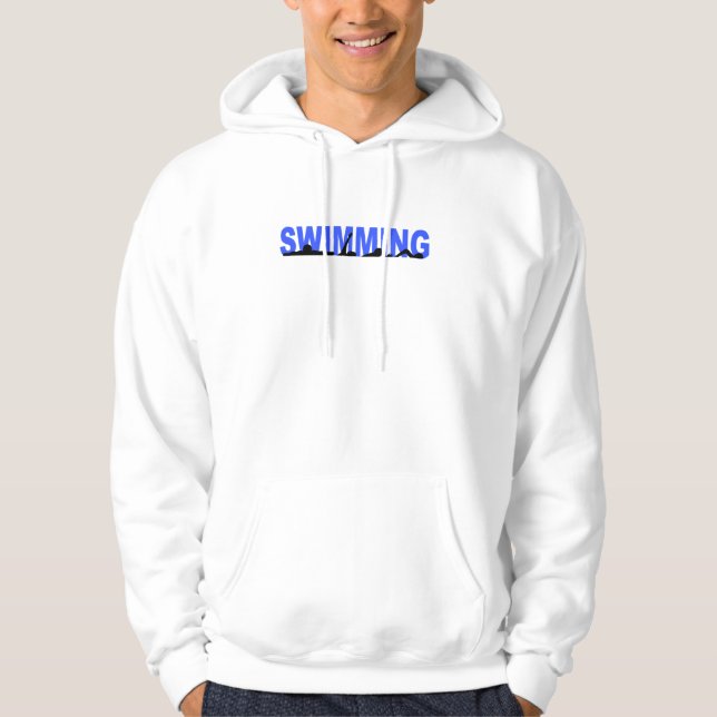 Sudadera Siluetas de la natación (Anverso)