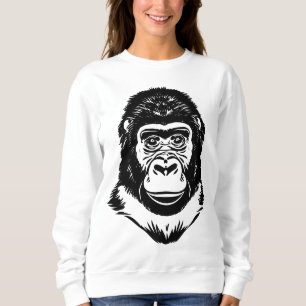 Sudadera Siluetas de mono minimalistas