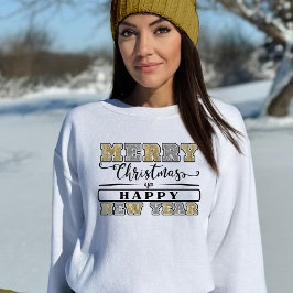 Sudadera Silver Gold Feliz Navidad Feliz Año Nuevo