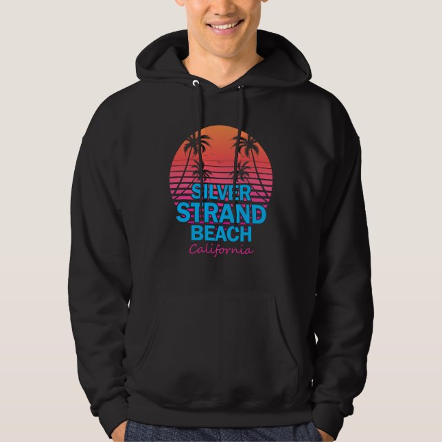 Sudadera Silver Strand State Beach California Retro (Anverso)