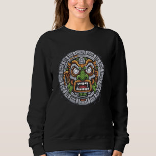 Sudadera Símbolo azteca de mitología antigua de Dios Tonati