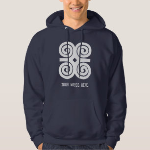 Sudadera Símbolo de Adinkra de la humildad de la fuerza el