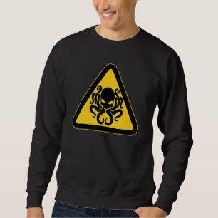 Sudadera Símbolo de advertencia de Cthulhu Caution Kraken