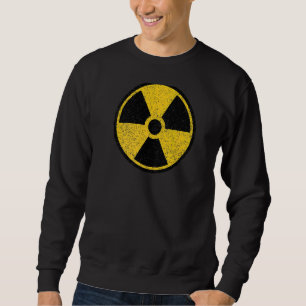 Sudadera Símbolo de advertencia nuclear radiactivo Rótulo d