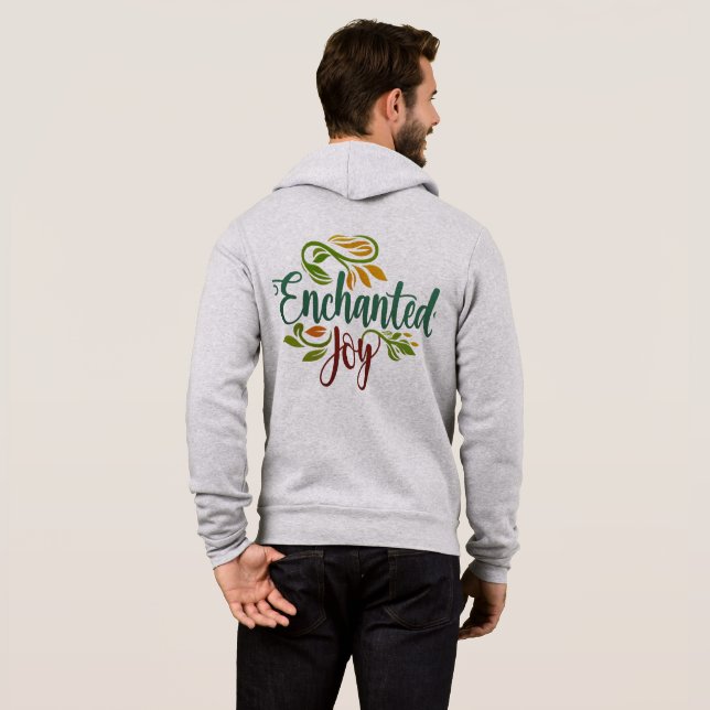 Sudadera Símbolo de amor y encantado joya de los hombres co (Reverso completo)