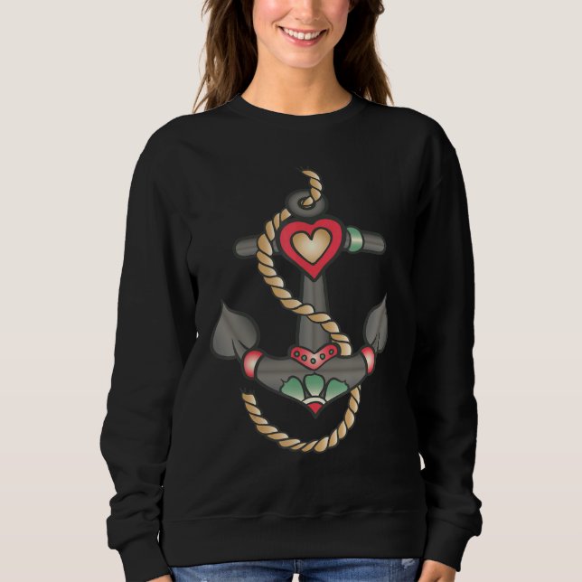 Sudadera Símbolo de anclaje de barco (Anverso)