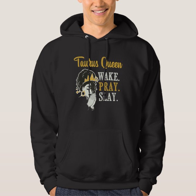 Sudadera Símbolo de astrología de Rótulo Taurus Queen Zodia (Anverso)