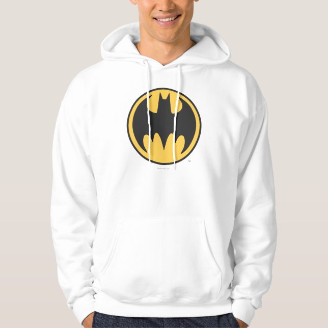 Sudadera Símbolo de Batman | Logo del Círculo Amarillo oscu (Anverso)