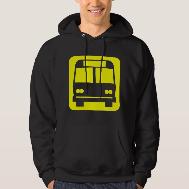 Sudadera Símbolo de bus - Amarillo (Anverso)