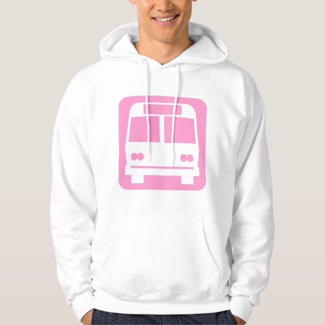 Sudadera Símbolo de bus - Rosa (Anverso)