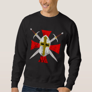 Sudadera Símbolo de código cruzado de caballeros templario 