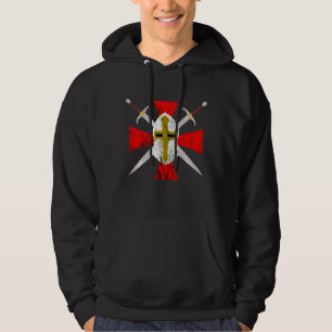Sudadera Símbolo de código cruzado de caballeros templario 