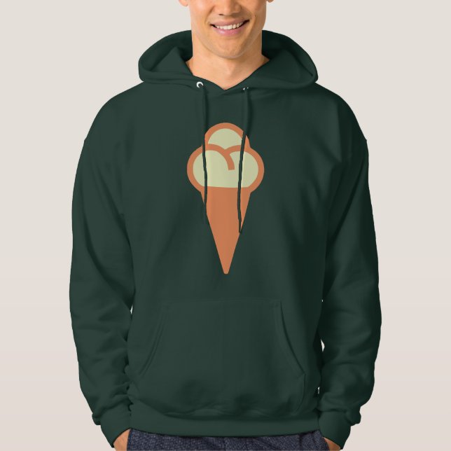 Sudadera Símbolo de cono de helado (Anverso)