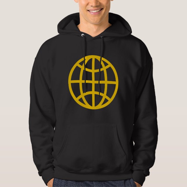 Sudadera Símbolo de globo - Ámbar (Anverso)