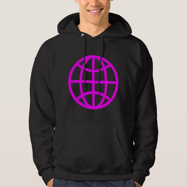 Sudadera Símbolo de globo - magenta (Anverso)