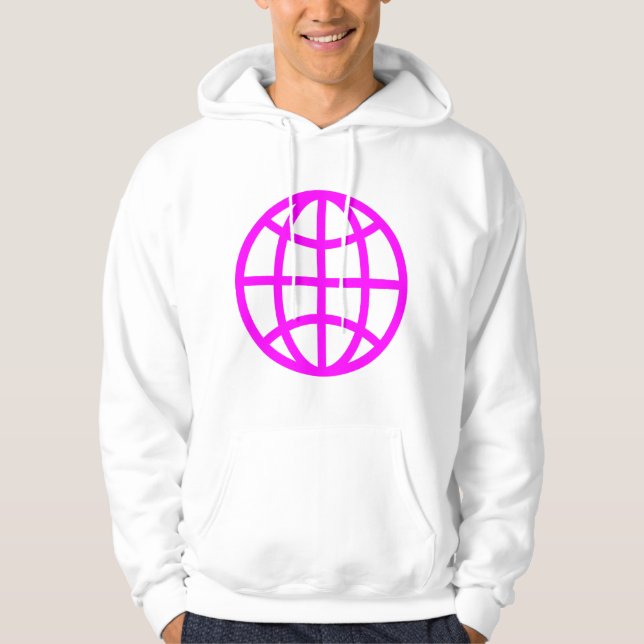 Sudadera Símbolo de globo - magenta (Anverso)