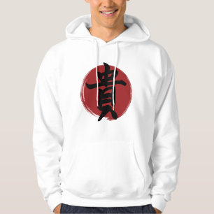 Sudadera Símbolo de honor kanji caligrafía japonesa
