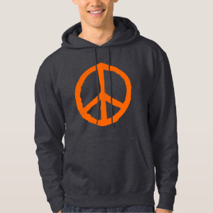 Sudadera Símbolo de la paz dura - Naranja en la oscuridad