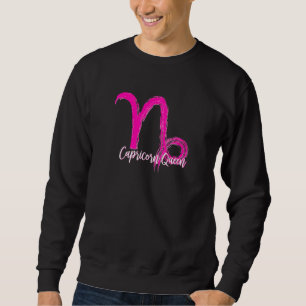Sudadera Símbolo de la reina de Capricornio rosa
