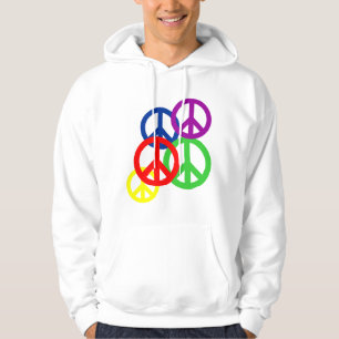 Sudadera Símbolo de paz estándar con agrupar del arco iris