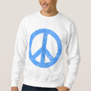 Sudadera Símbolo de paz garabateado - azul cielo