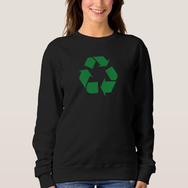 Sudadera Símbolo de reciclaje (Anverso)