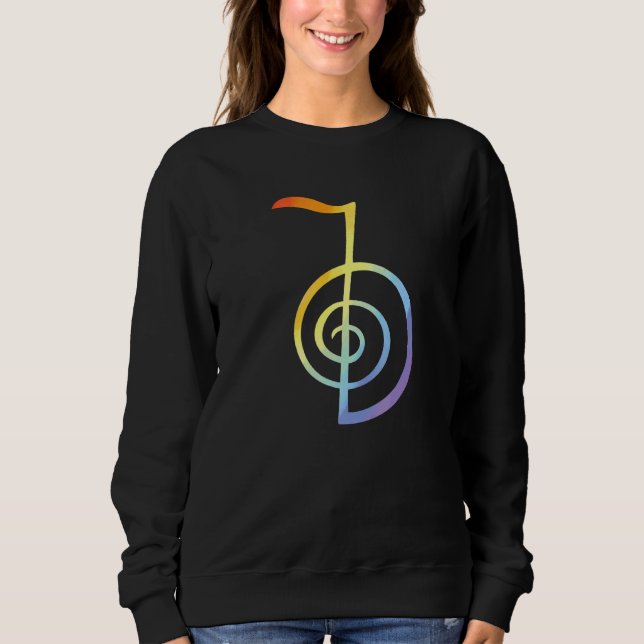 Sudadera Símbolo de Reiki Cho Ku Rei Reiki curación de thet (Anverso)