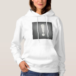 Sudadera Símbolo de signo de exclamación de grunge industri