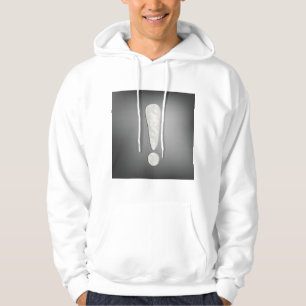 Sudadera Símbolo de signo de exclamación de grunge industri