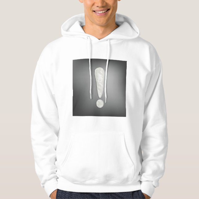 Sudadera Símbolo de signo de exclamación de grunge industri (Anverso)