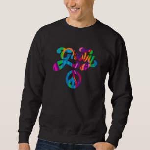 Sudadera Símbolo de signo de paz de los años 70 de la flor