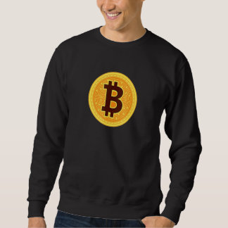 Sudadera Símbolo de ticker Btc Criptomoneda Bitcoin