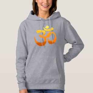 Sudadera Símbolo de yoga Om Mantra para mujeres gris de alt