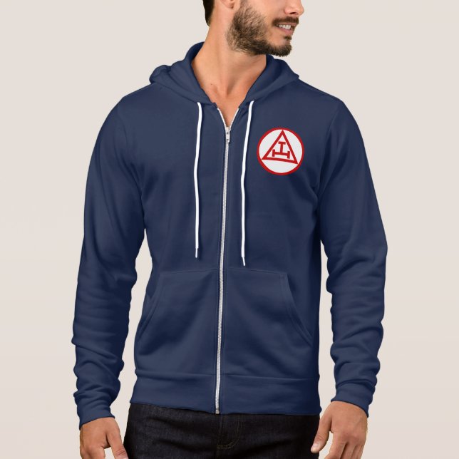 Sudadera Símbolo del arco real sagrado masonería masónica m (Anverso)