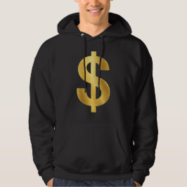 Sudadera Símbolo del signo del dólar de oro – Lujo minimali