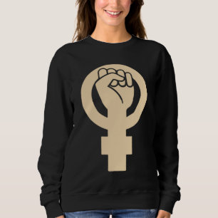 Sudadera Símbolo feminista corazón en defensa de la igualda