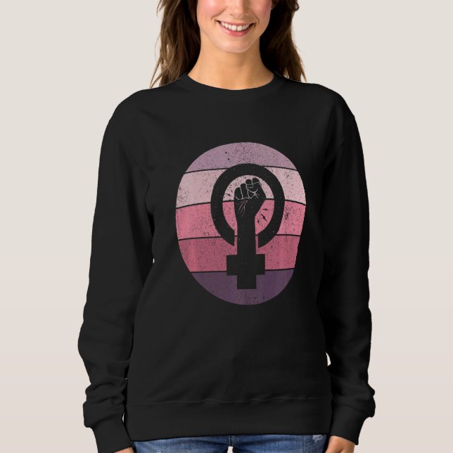 Sudadera Símbolo feminista igualdad de la mujer (Anverso)