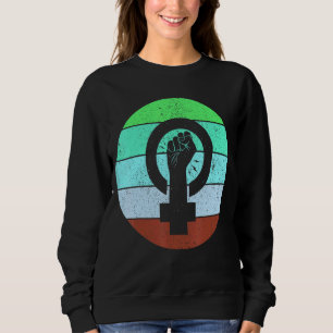 Sudadera Símbolo feminista igualdad femenina potenciación F