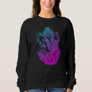 Sudadera Símbolo Ganesh Yoga Hindúes Mujeres Elefantes Medi