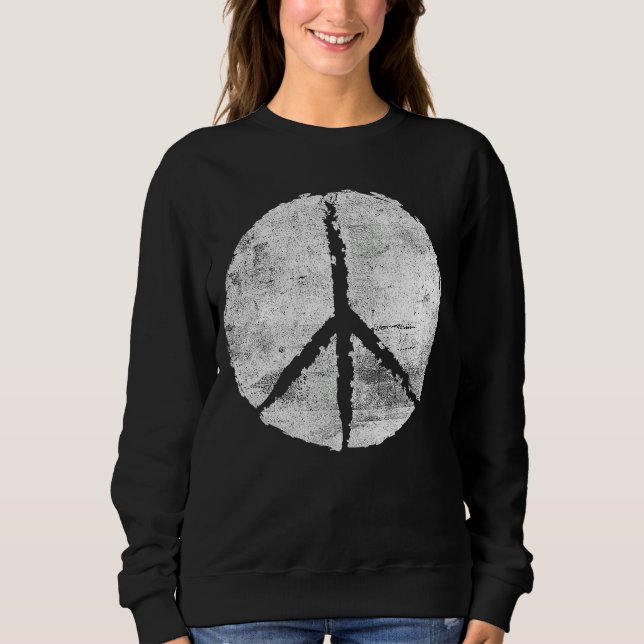 Sudadera Símbolo hippie de paz símbolo de libertad de amabi (Anverso)