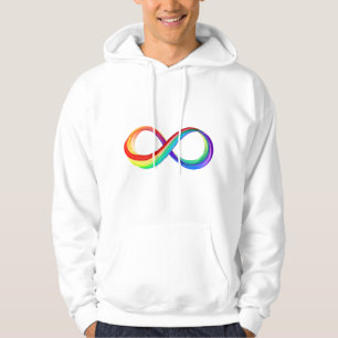 Sudadera Símbolo infinito arcoiris en capas