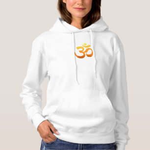 Sudadera Símbolo mantra de yoga de doble cara símbolo dorad