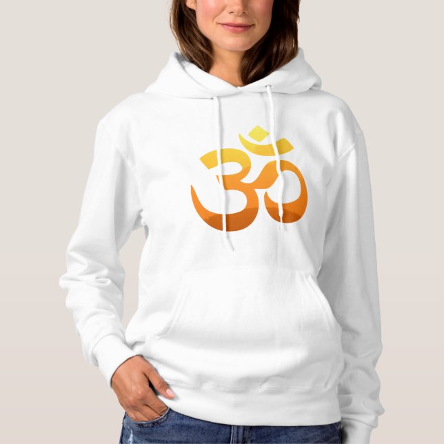 Sudadera Símbolo mantra de yoga de doble lado para mujeres (Anverso)