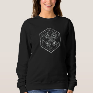 Sudadera Símbolo para mecánica Hexagonal con pistón en us