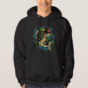 Sudadera Símbolo satírico del diablo del pez malvado gótico