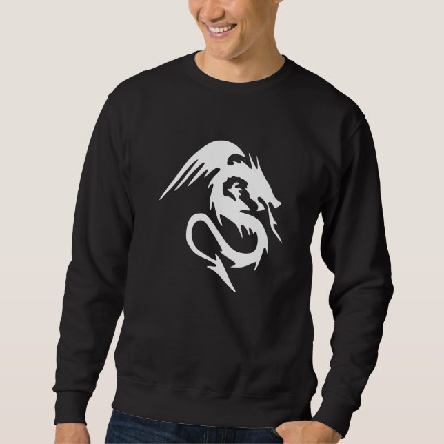 Sudadera Símbolo tradicional chino de dragón de poder y de  (Anverso)