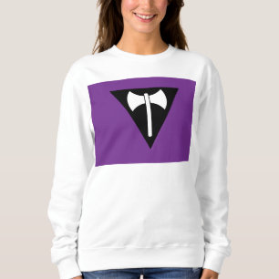 Sudadera Símbolo tri de la bandera del Orgullo Lesbiano de