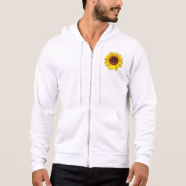 Sudadera Símbolo ucraniano de paz girasol Rótulo contra la