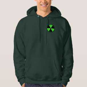 Sudadera Símbolo verde de la radiación