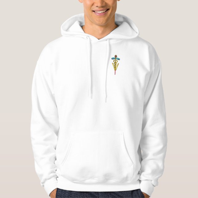 SUDADERA SÍMBOLO VETERINARIO CADUCEUS DE ORO (Anverso)
